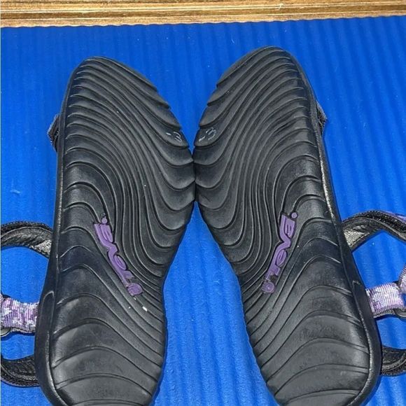 TEVA 6455 Rugged Sport Nylon Strap Sandals Women’s Size 7 Purple Black - Picture 8 of 8